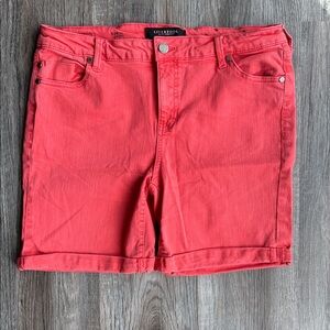 Liverpool Women's Vibrant Red Jean Shorts